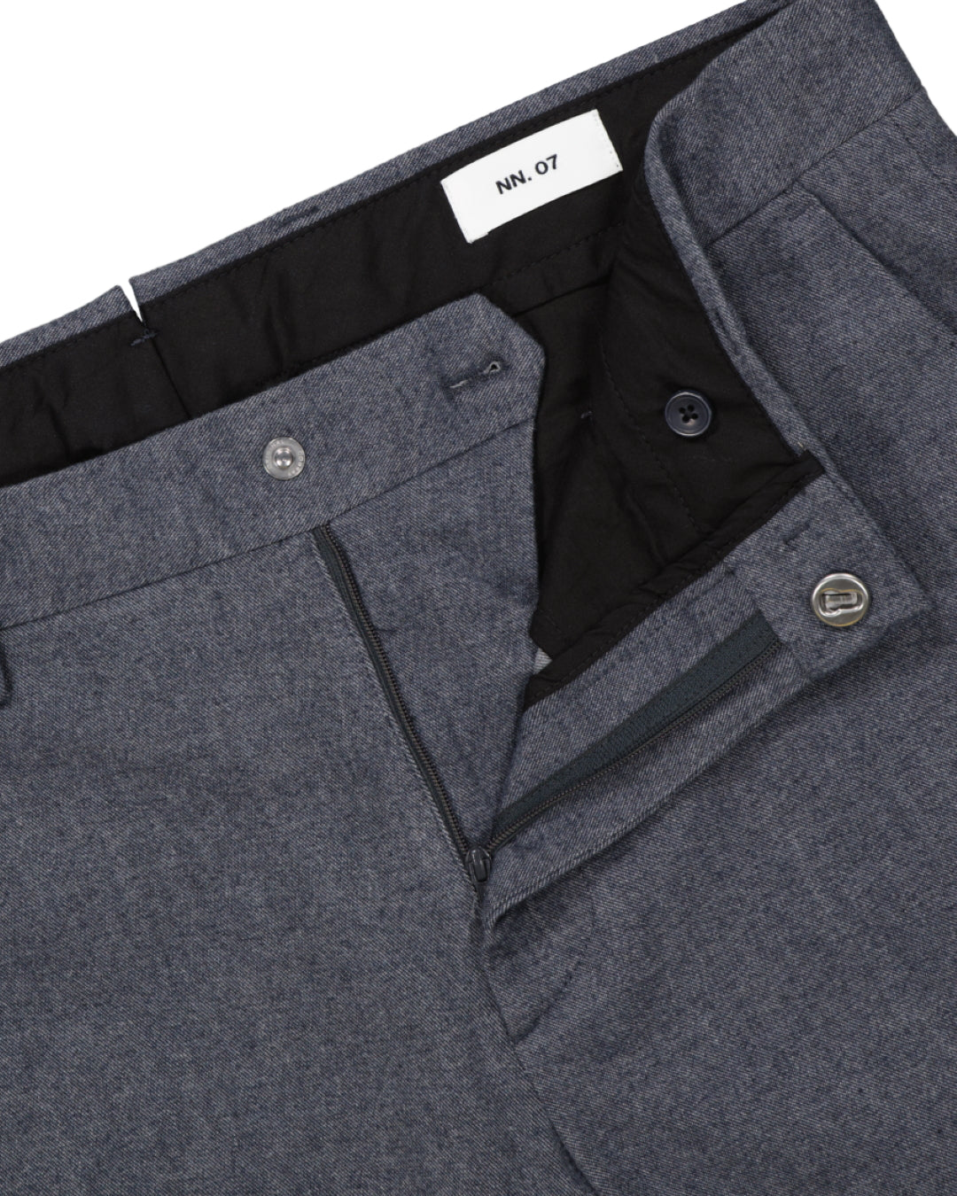 Navy Blue Melange Theo Tailore