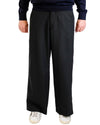 Black Eron Wool Blend Wide Leg