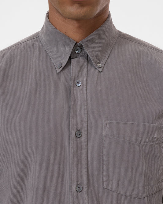 Fine shirting corduroy Led Gre