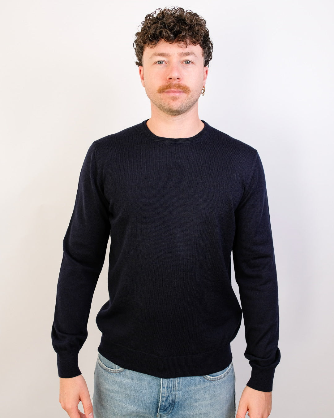 Navy  Blue Washable Merinos Ro