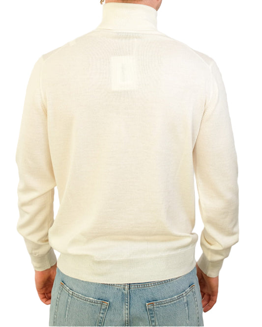 Ecru Washable Merinos Turtlene