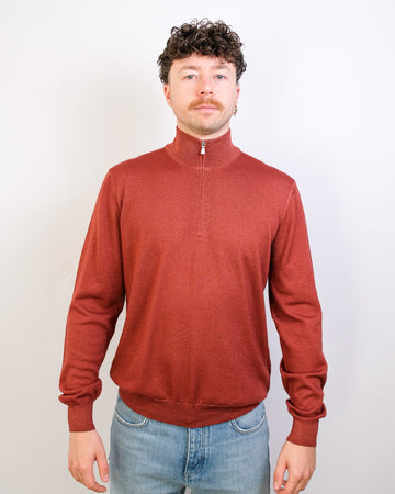 Washed Red Half Zip
