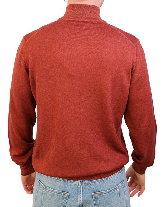 Washed Red Half Zip