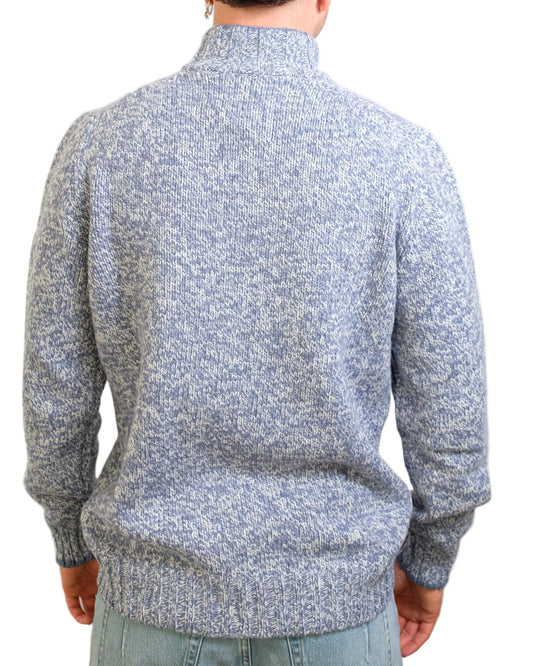 Light Blue Grey Melee Half But