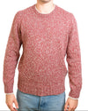 Red Beige Melee Roundneck