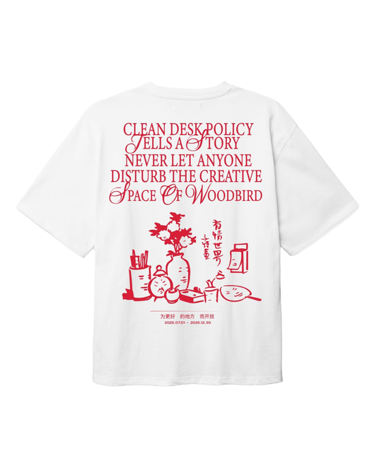 White WBBaine Space Organic Cotton T-shirt