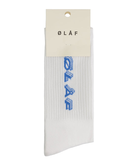 TRIPLE ITALIC SOCKS WHITE