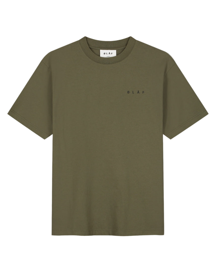 Olive Lined Face Tee