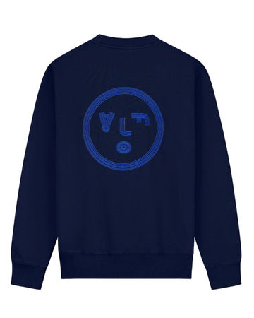 Navy Lined Face Crewneck