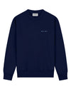 Navy Lined Face Crewneck