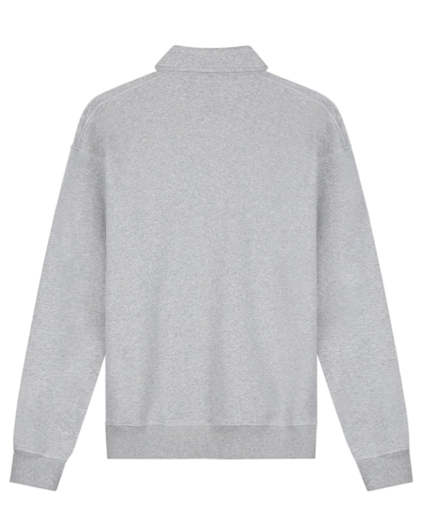 Heather Grey Oversized Polo