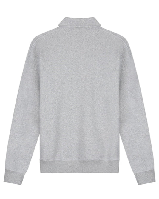 Heather Grey Oversized Polo