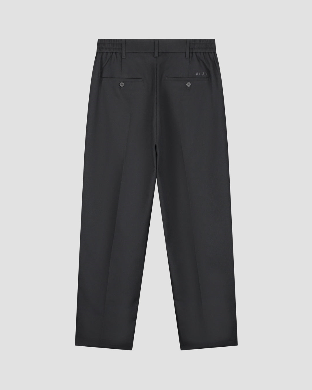 Regular Charcoal Pleated Chino
