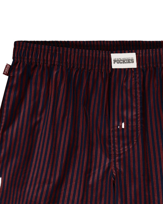Navy Red Striped Boyfriend Box
