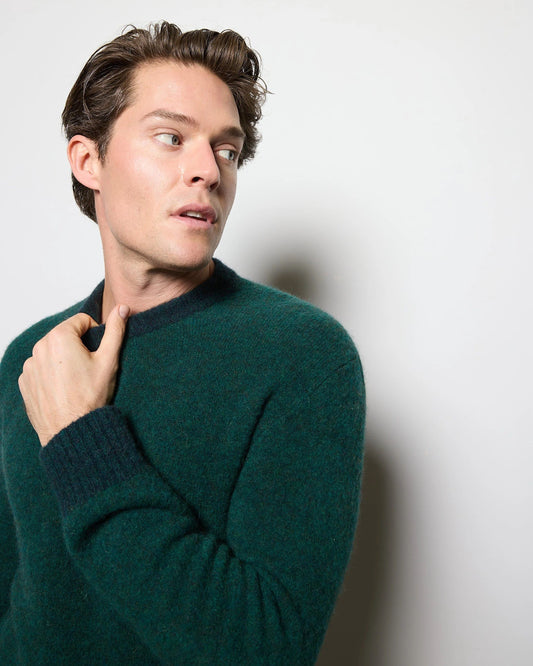 Gstaad Baby Alpaca Sweater Bottle Green