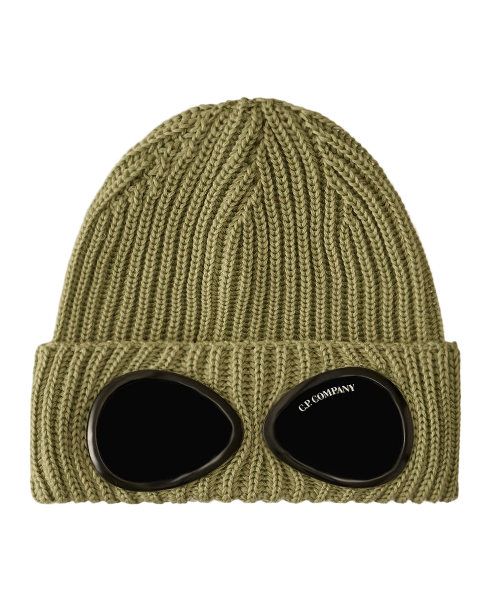 Tea Merino Wool Goggle Beanie