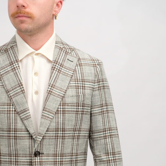 Green Cotton Linen Breras Jack