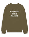 Le Sweatshirt Slogan Kaki