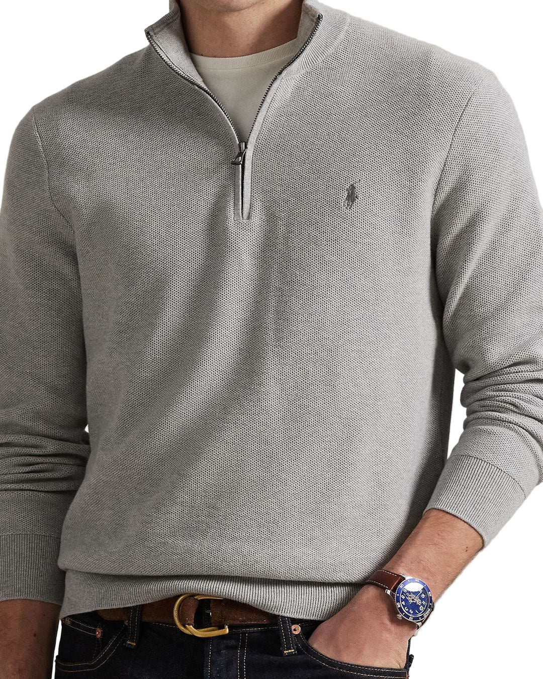 Andover Heather Mesh Knit Cott