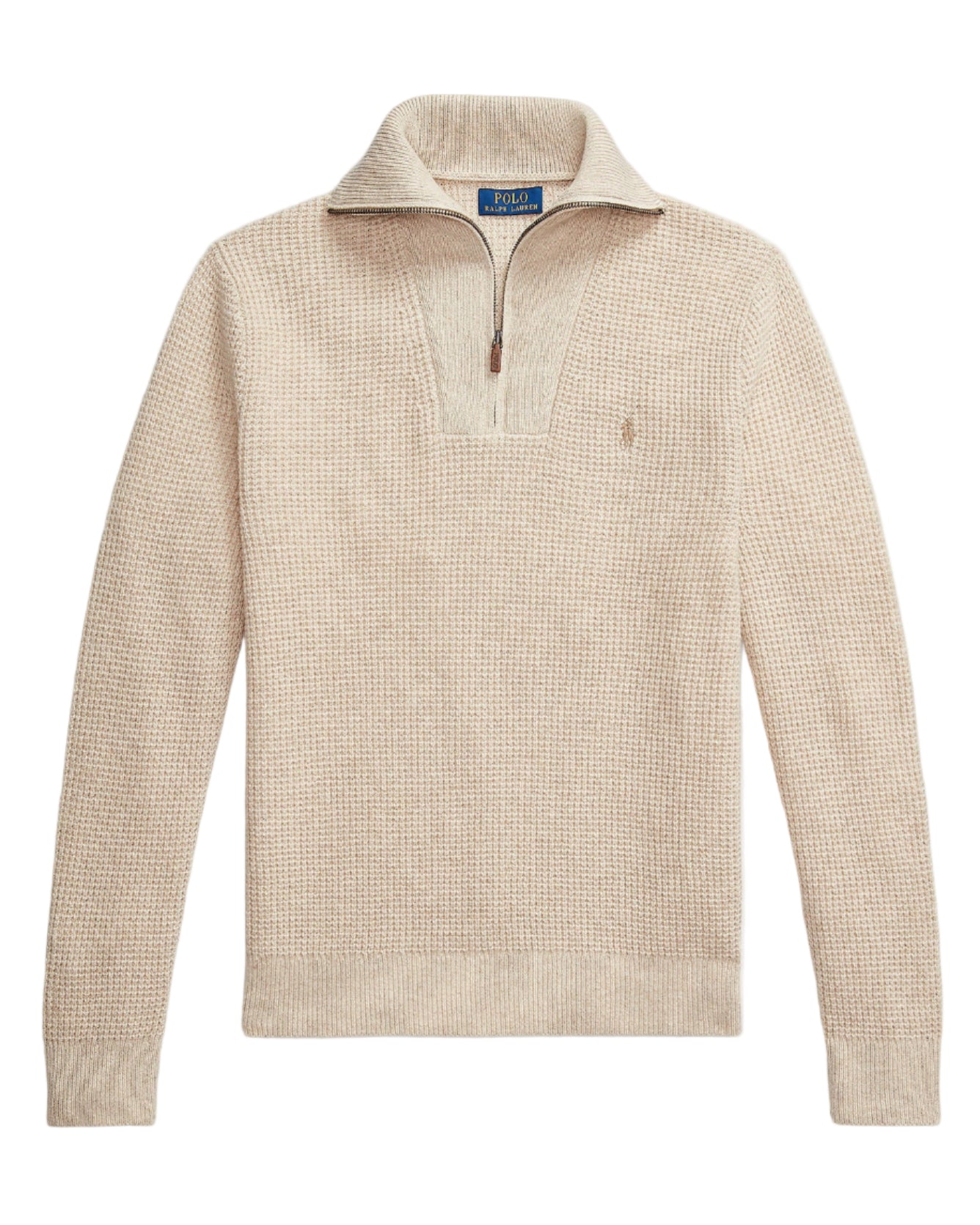 Waffle Wool Cotton Quarter Zip