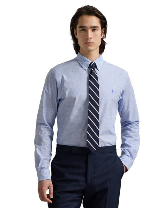 Stretch Poplin Custom Shirt Bl