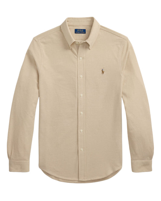Knit Oxford Shirt Coastal Beig