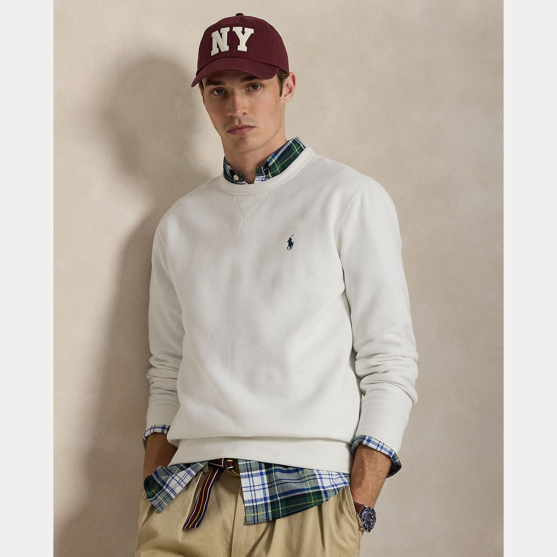Fleece Sweatshirt White