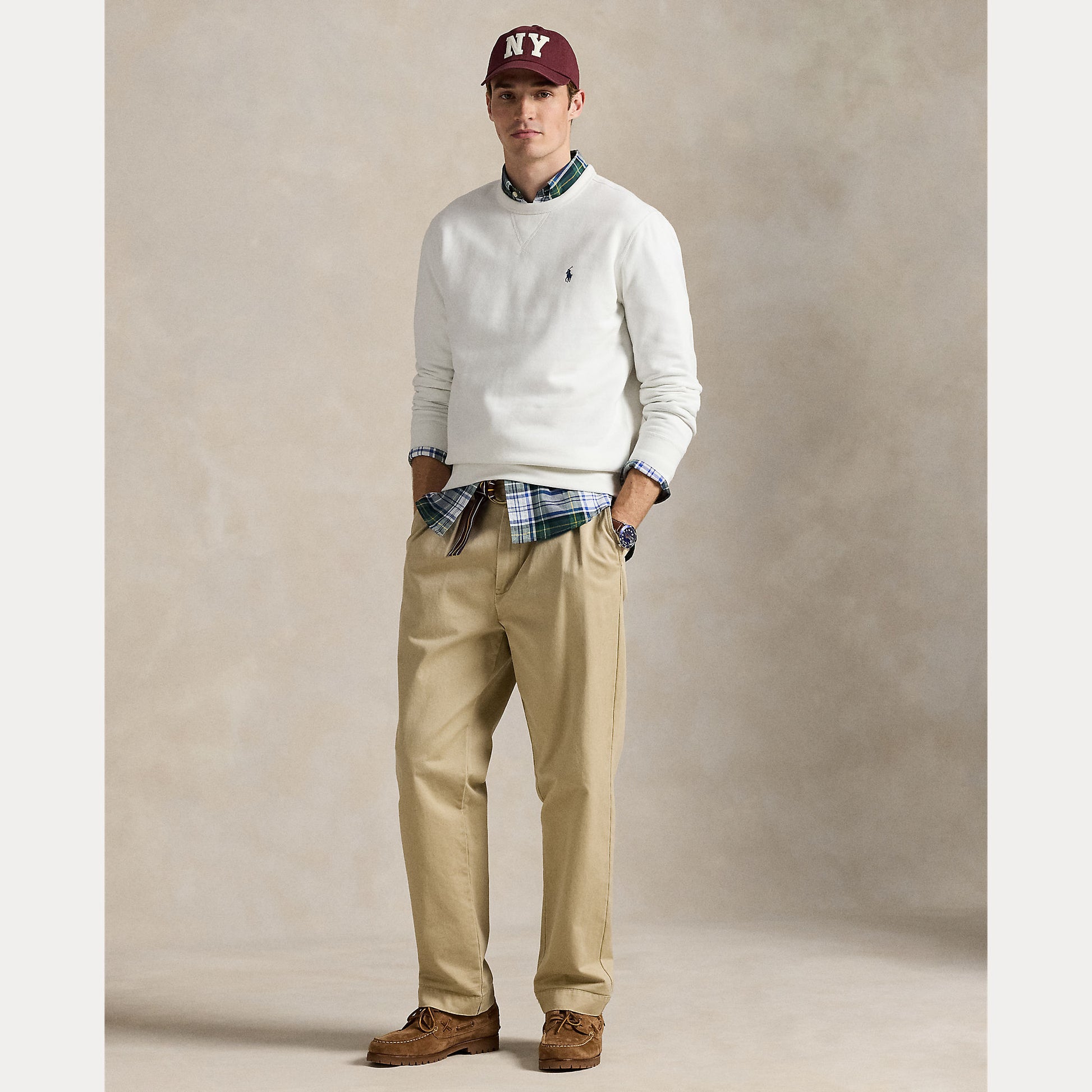 Fleece Sweatshirt White