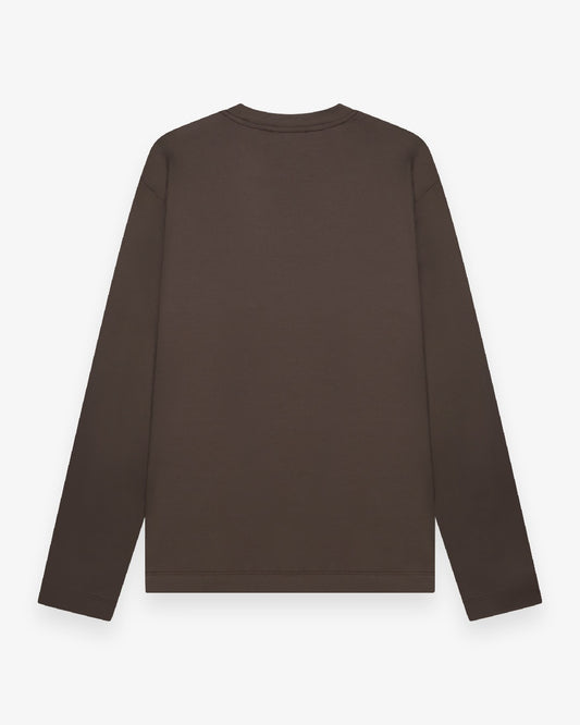 Interlock Supima Longsleeve  Ebony Brown