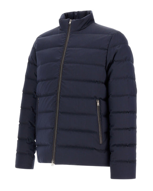 Blue Bomber Jacket in Polished