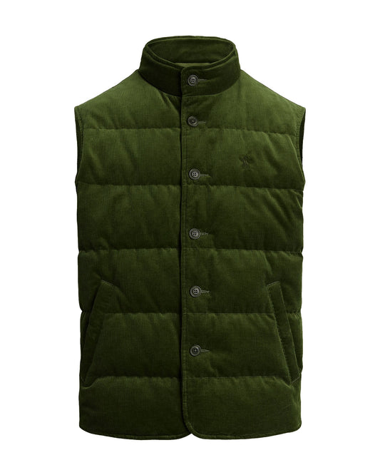 The Wynton Corduroy Vest Country Olive