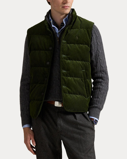 The Wynton Corduroy Vest Country Olive