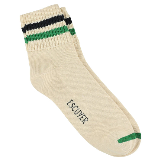 Ankle Socks Bright Ecru / Blue