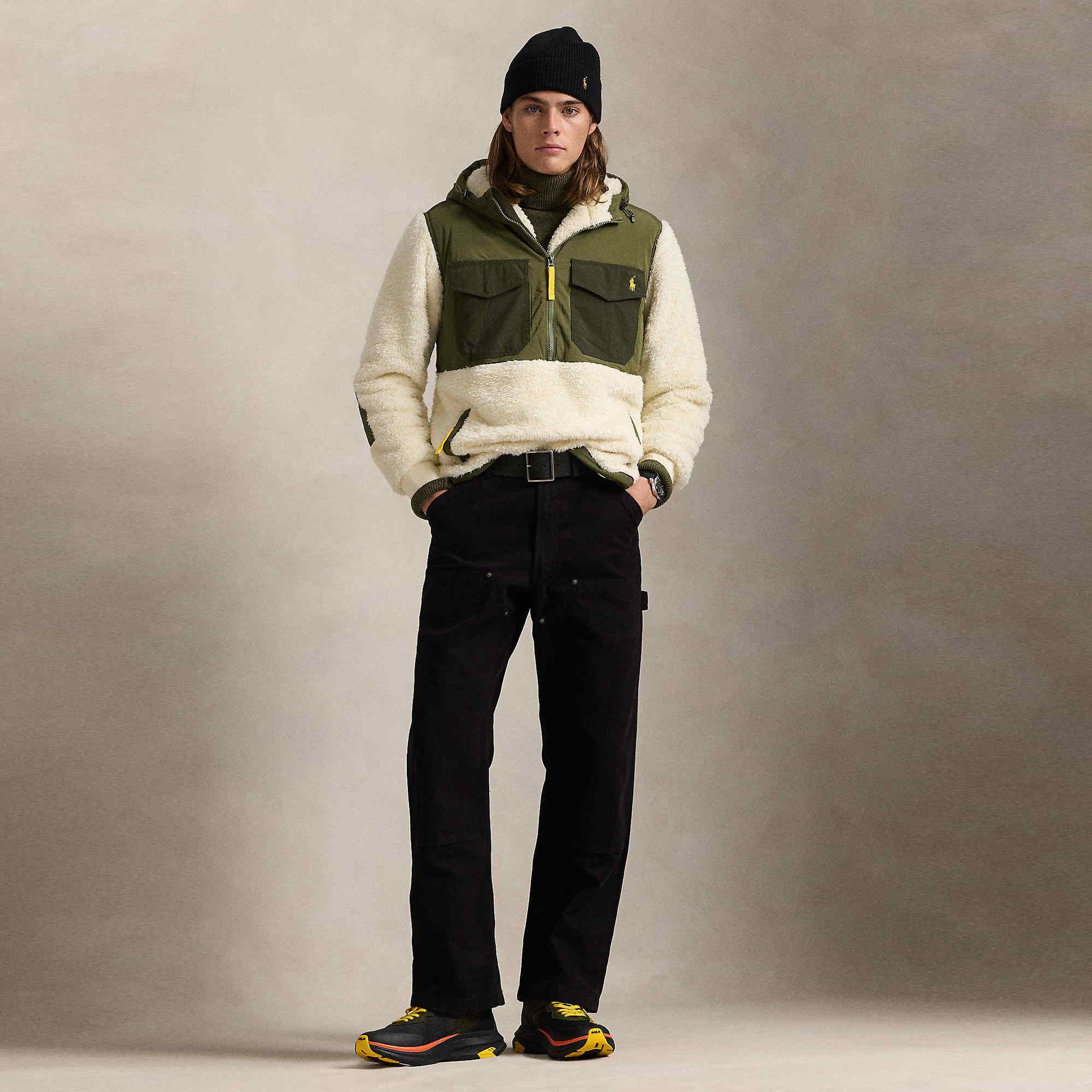 Pile Fleece Hybrid Hoodie Ando