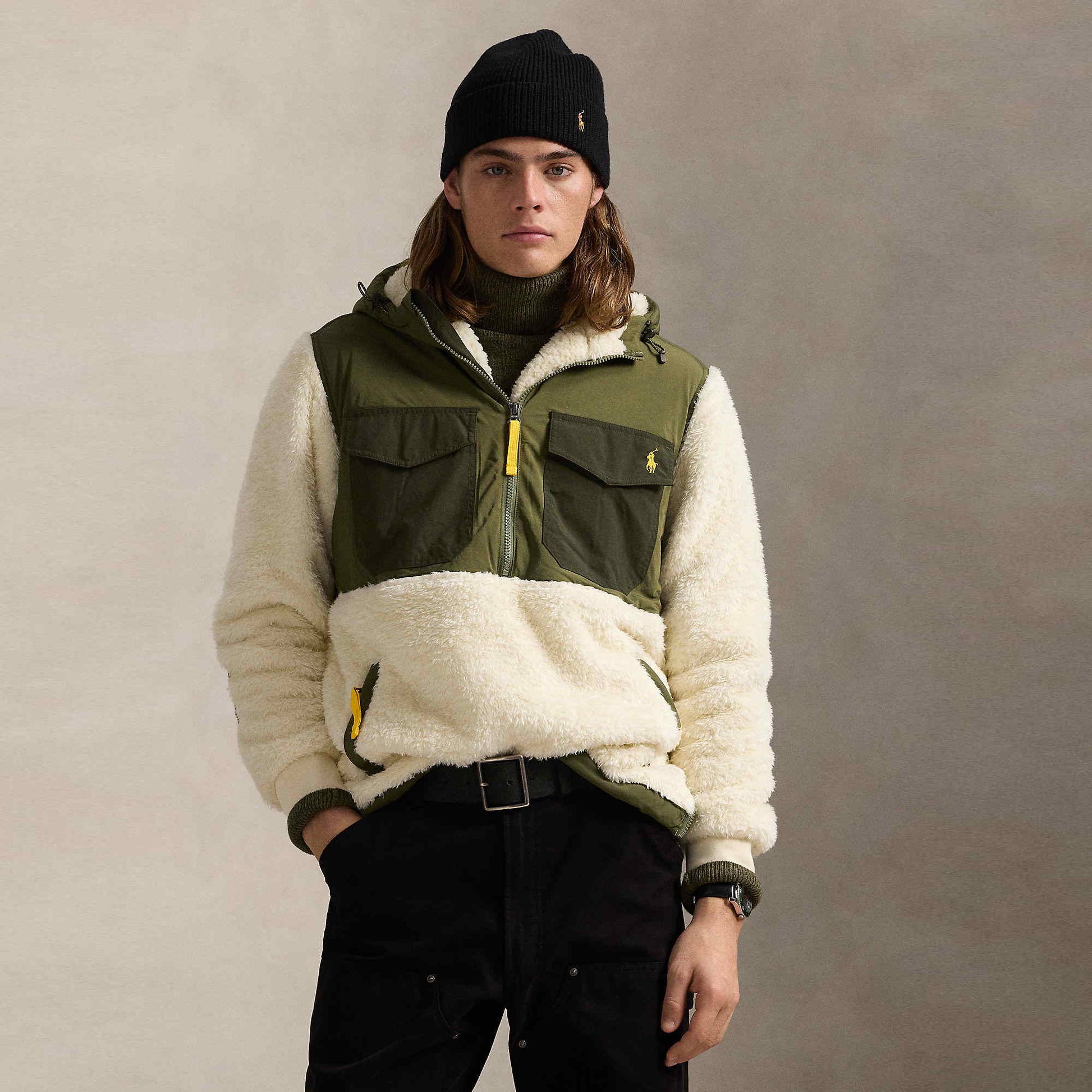 Pile Fleece Hybrid Hoodie Ando