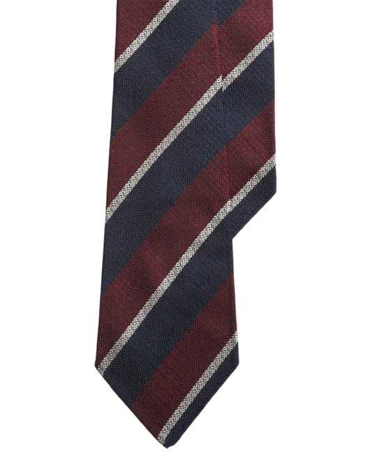 Vintage Inspired Striped Silk