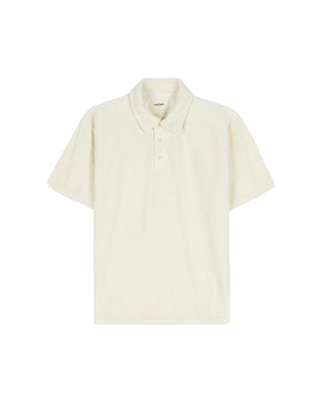 Seaford Sponge Polo Ecru
