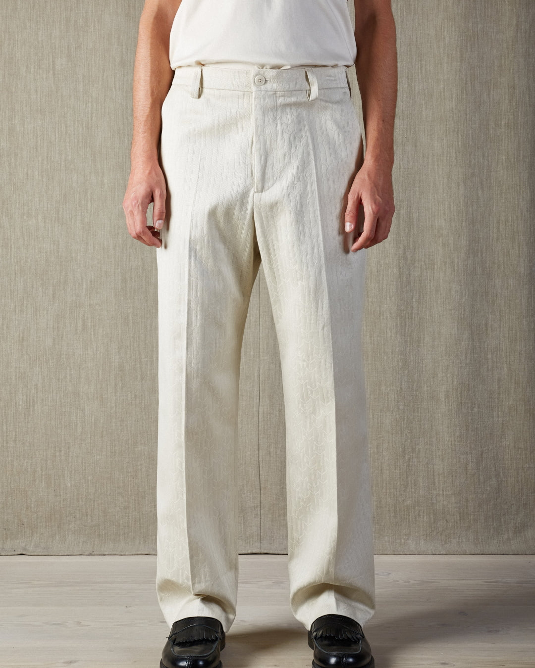 Paw Loose Fit Pants Ivory