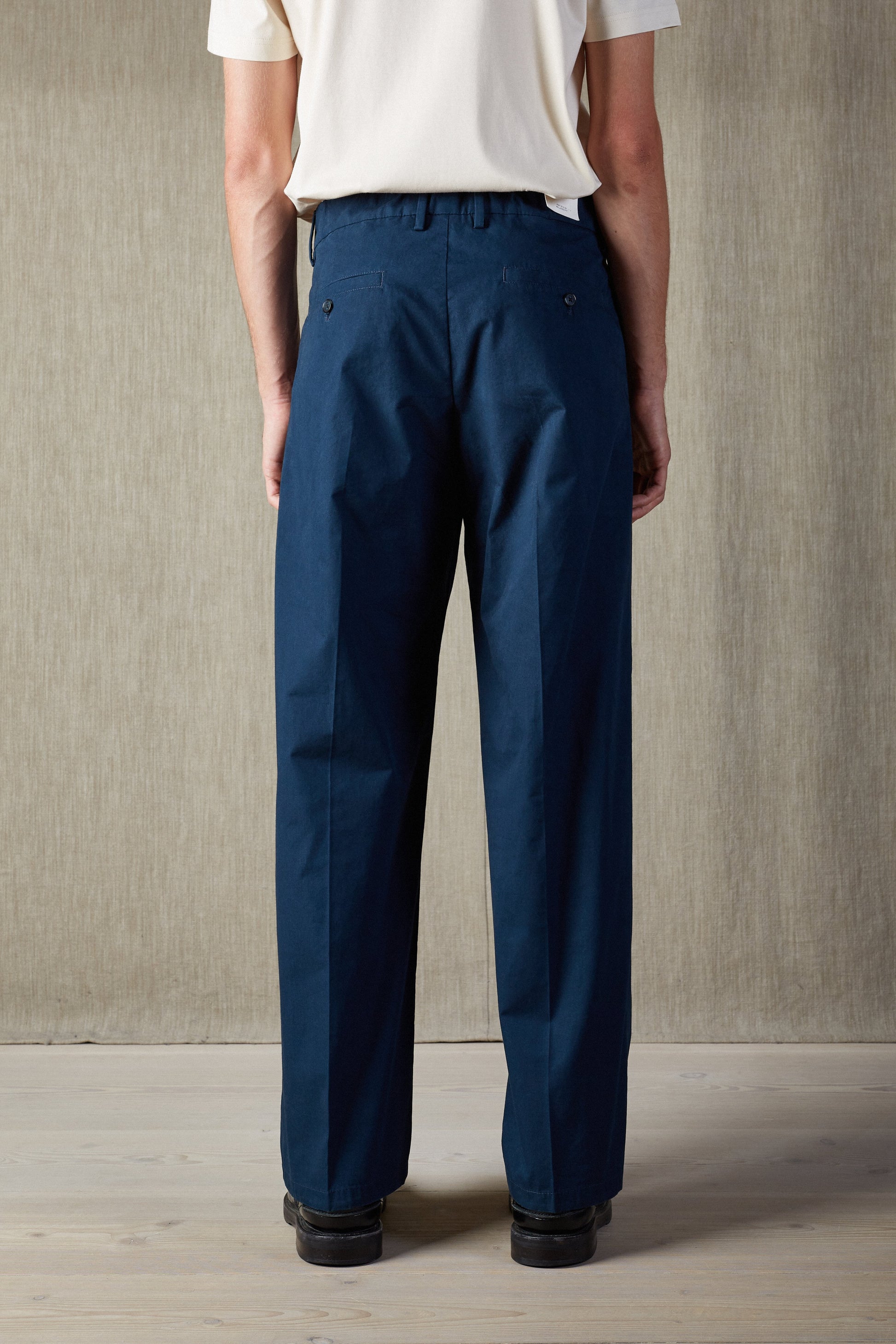 Kay Cotton Double Pleated Wide