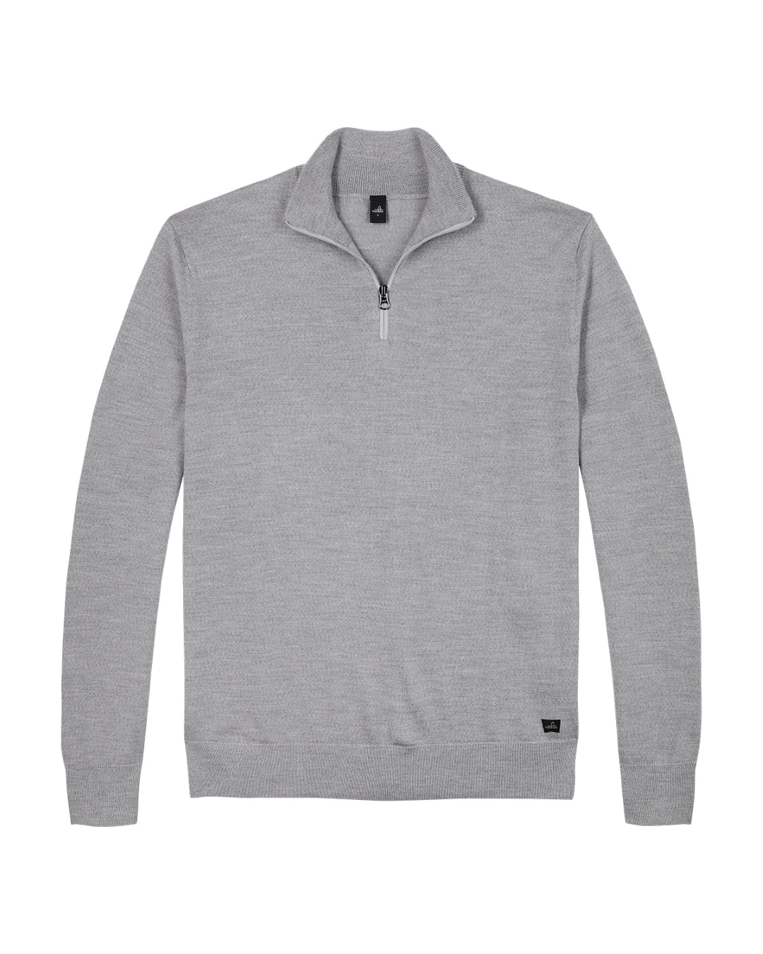 Mid Grey Melange Luke Half Zip