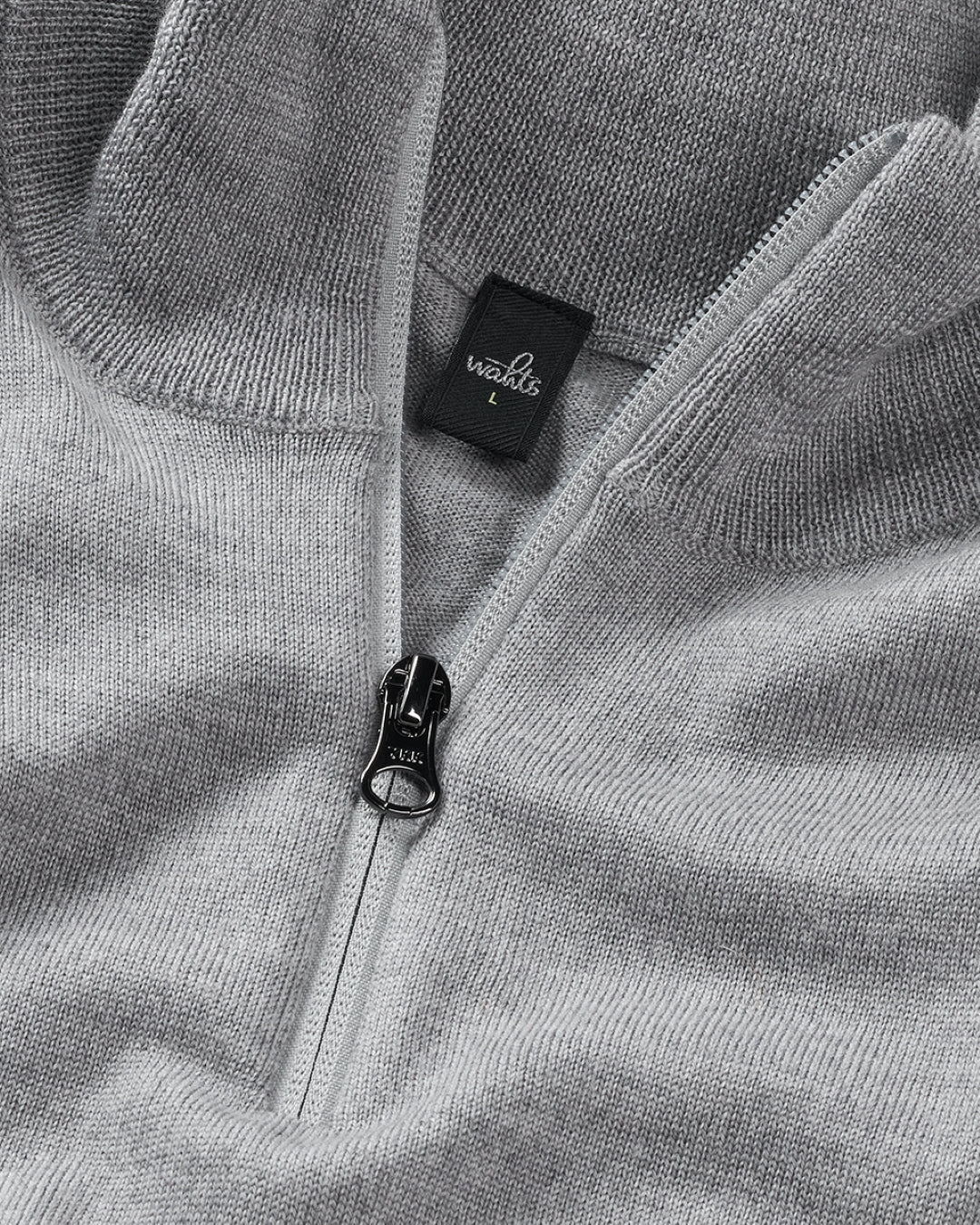 Mid Grey Melange Luke Half Zip