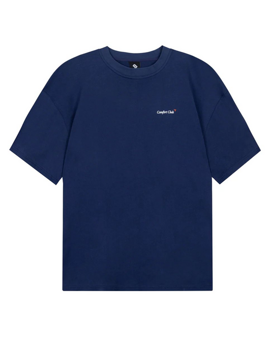Medieval Blue Parthenon Cotton Slightly Oversized T-shirt