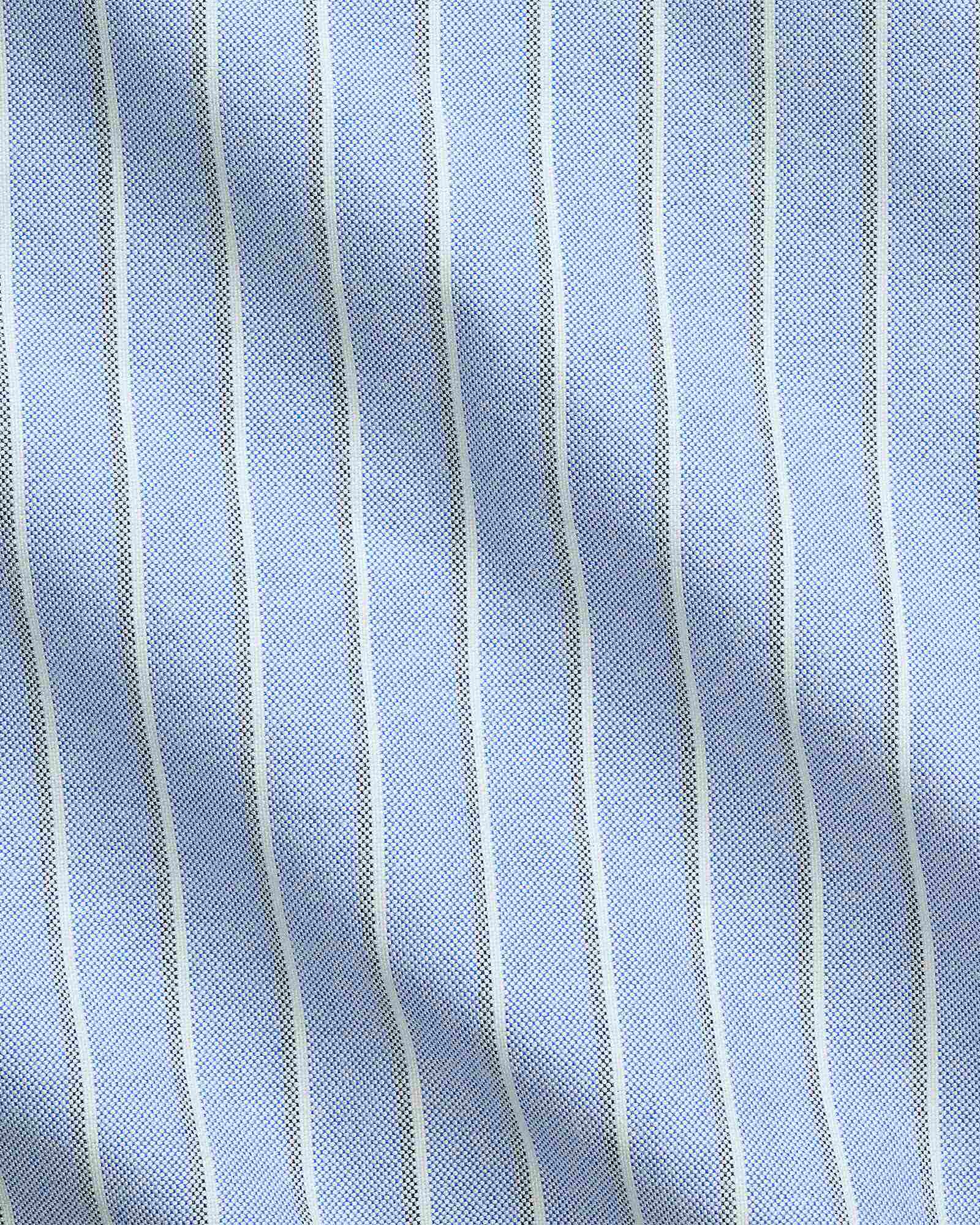 Custom Fit Striped Oxford Shirt