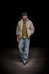 Firene Boris Boiled Alpaca Wool Blend Bomber