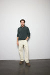 Green Brushed Wool