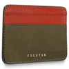 Khaki/ Orange vegetable Leathe