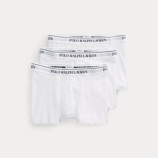 White 3 Pack Stretch Cotton Trunk