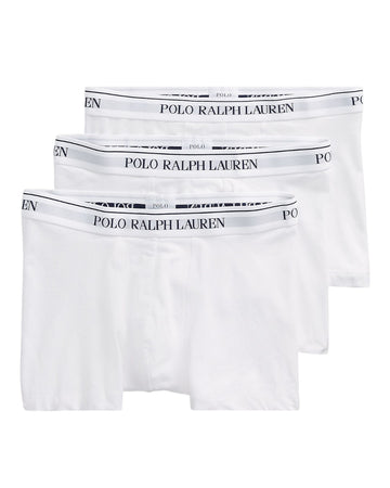 White 3 Pack Stretch Cotton Trunk