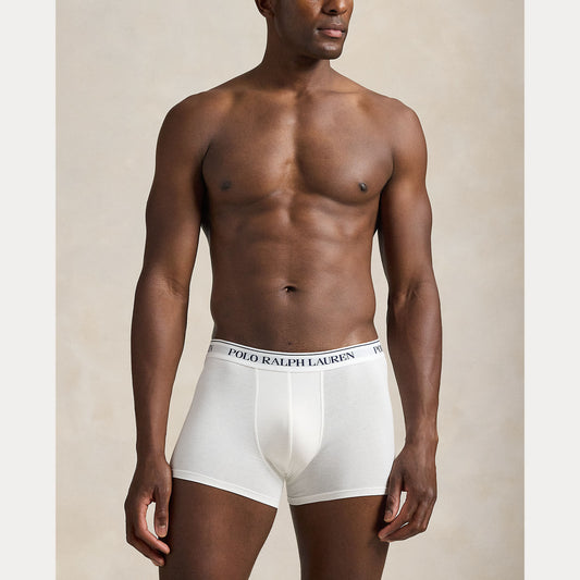 White 3 Pack Stretch Cotton Trunk