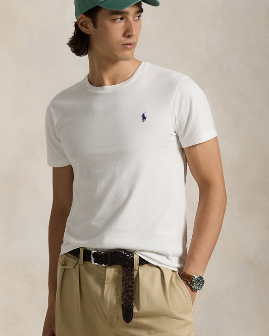 White Jersey Custom Slim Fit T-shirt